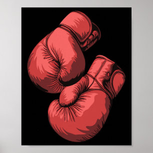 Boxing Gloves Martial Arts Sport Sparring Boxer Poster