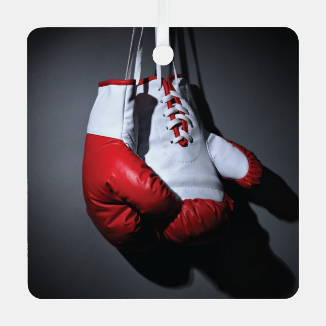 Boxing gloves  metal tree decoration (Front)