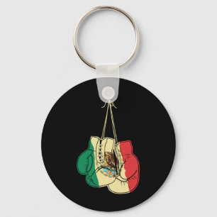 Boxing Gloves Mexican Flag Mexico Boxer Coach Gift Key Ring