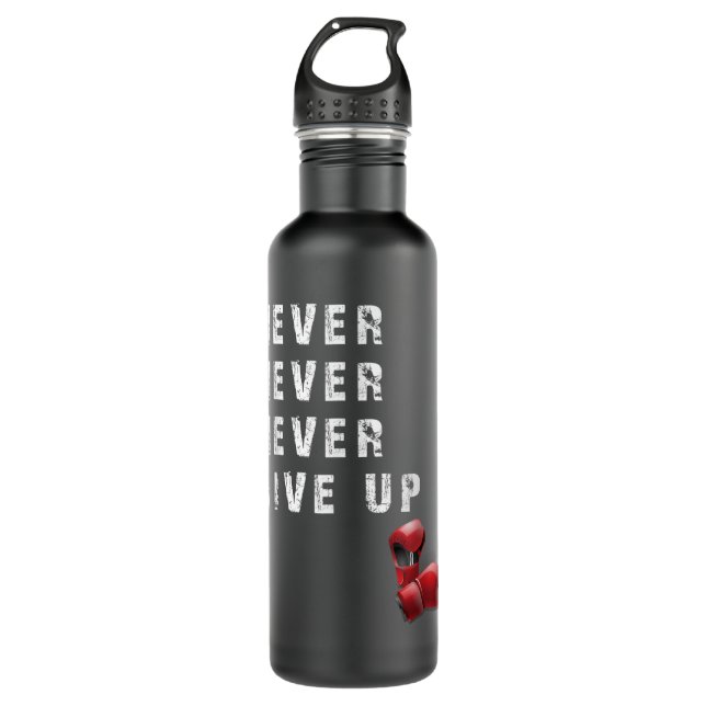 Boxing Gloves Never Give Up T shirts 881 710 Ml Water Bottle (Front)