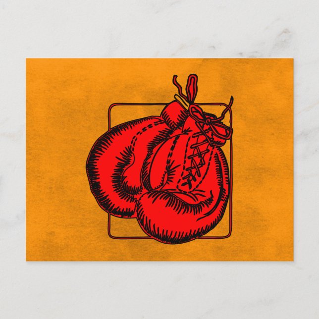 Boxing Gloves Postcard (Front)