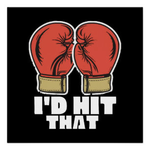 Boxing gloves poster