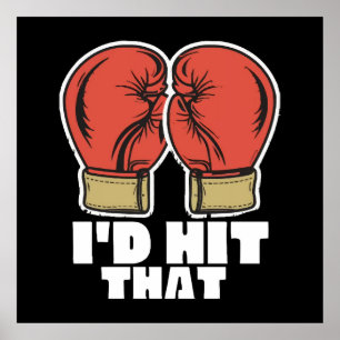 Boxing gloves poster