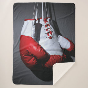 Boxing gloves sherpa blanket