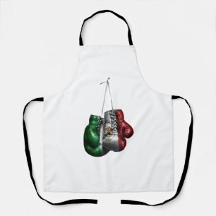 Boxing Gloves T-Shirt - Mexico Vintage flag Apron