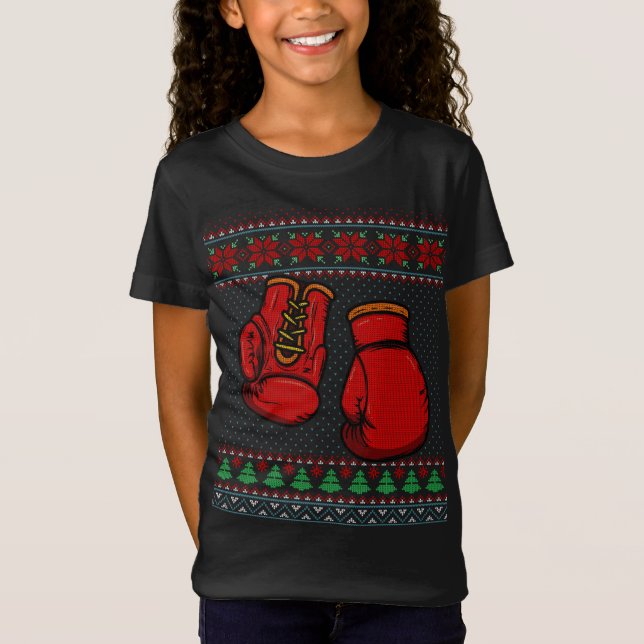 Boxing Gloves Ugly Sweater Christmas (Front)