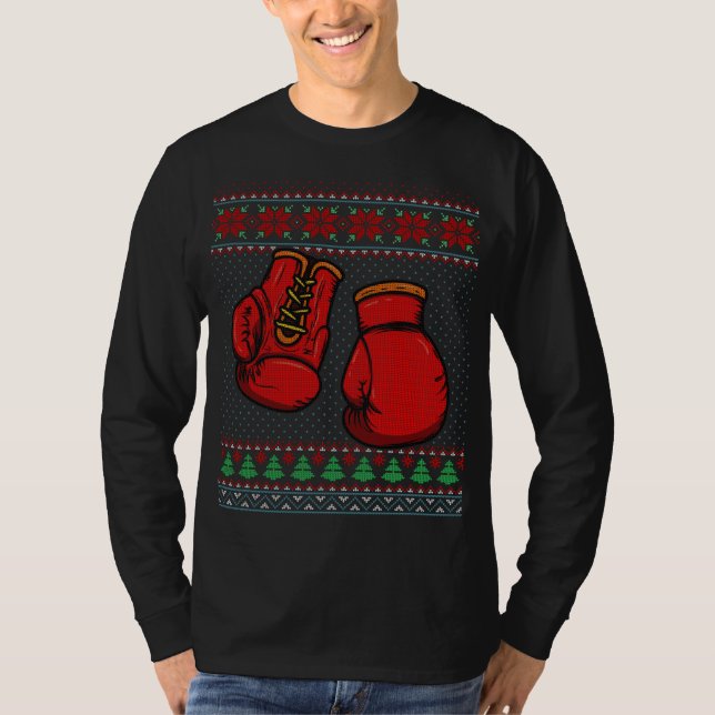 Boxing Gloves Ugly Sweater Christmas (Front)