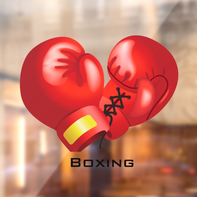 Boxing Gloves Window Cling (Sheet 2)