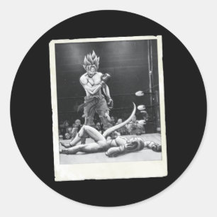 Boxing Gokku Classic Round Sticker