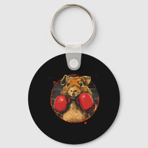 Boxing Guinea Pig Lover Boxing Gloves Kickboxing F Key Ring