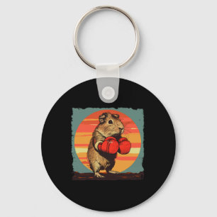 Boxing Guinea Pig Lover Boxing Gloves Kickboxing F Key Ring
