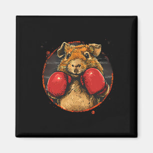 Boxing Guinea Pig Lover Boxing Gloves Kickboxing F Magnet