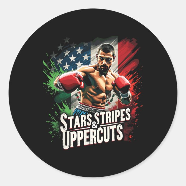 Boxing Gym  Classic Round Sticker (Front)