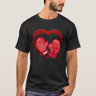 Boxing Heart Valentine's Day Mens Womens Teen Boys T-Shirt