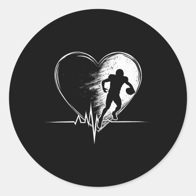 Boxing Heartbeat 1  Classic Round Sticker (Front)