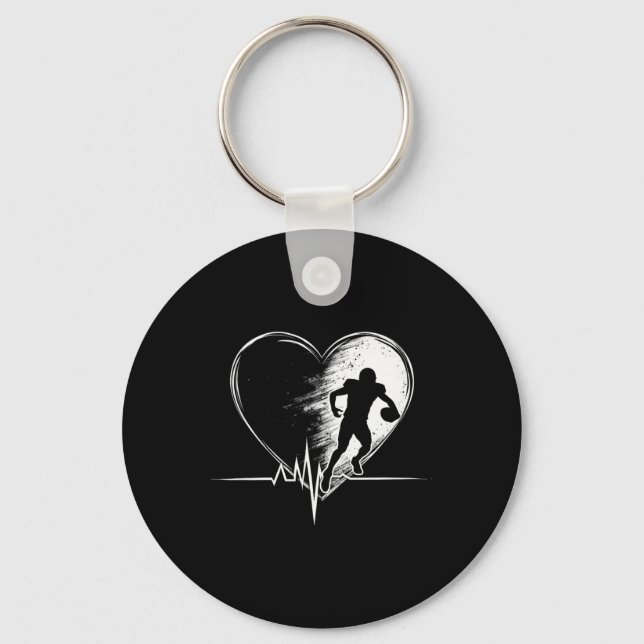 Boxing Heartbeat 1  Key Ring (Front)