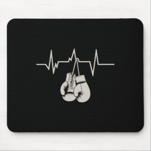 Boxing Heartbeat Boxing Gloves Workout Gym Exercis Mouse Pad