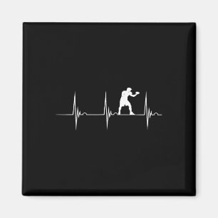 Boxing Heartbeat Ekg Pulse Boxer Boxing Gloves Kic Magnet