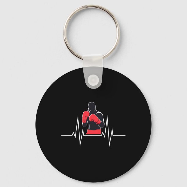 Boxing Heartbeat  Key Ring (Front)