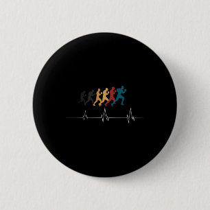 Boxing Heartbeat Kickboxing Boxing Lover Boxer Ret 6 Cm Round Badge