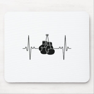 Boxing Heartbeat Line Punch Design Mouse Pad