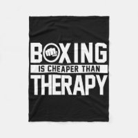 Boxing Is Cheaper Than Therapy Kickboxing Quote Fi