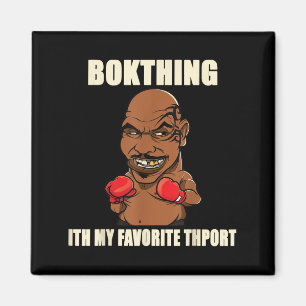 Boxing Is My Favourite Sport_ Funny Quote Graphic Magnet