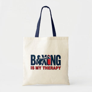 Boxing is my therapy tote bag