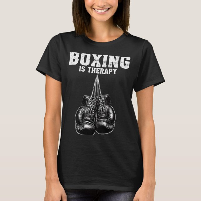 Boxing is Therapy T-Shirt (Front)