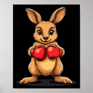 Boxing Kangaroo For A Knockout Laugh  Poster
