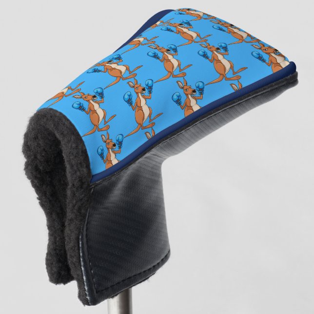 Boxing Kangaroo Golf Putter Cover (3/4 Front)