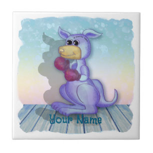 Boxing Kangaroo Tile