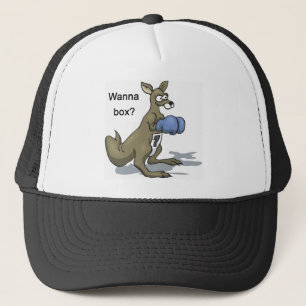 Boxing Kangaroo Trucker Hat