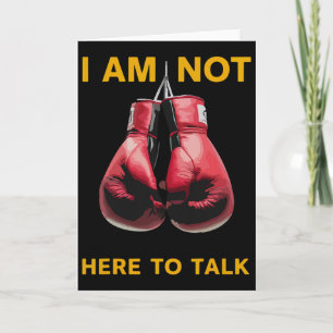 Boxing Kickboxing Boxing Lover Boxer Funny Saying Card