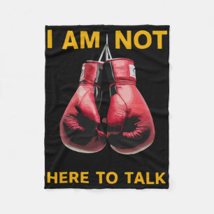 Boxing Kickboxing Boxing Lover Boxer Funny Saying Fleece Blanket