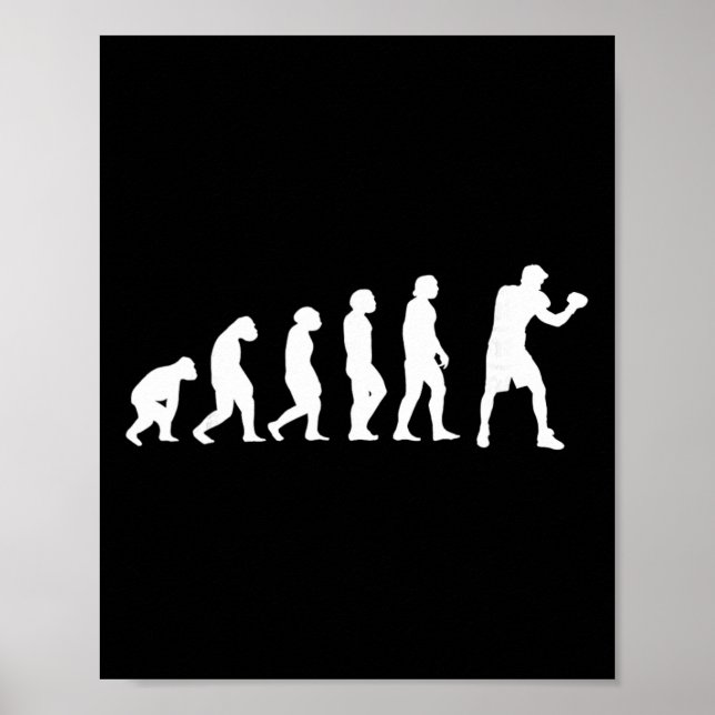 Boxing Kickboxing Evolution Boxing Fight Boxer  Poster (Front)