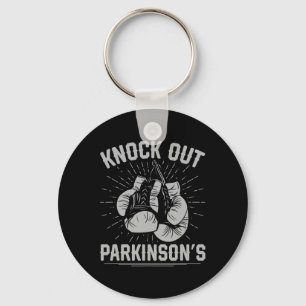 Boxing Kickboxing Fighter Knock Out Parkinsons Key Ring