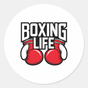 Boxing Life For Amateur Professional Boxers 5 Classic Round Sticker