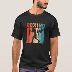 Boxing Life Funny Boxer Martial Artist Vintage Fig T-Shirt