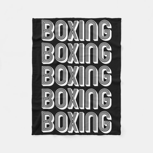 Boxing Lover  Fleece Blanket (Front)