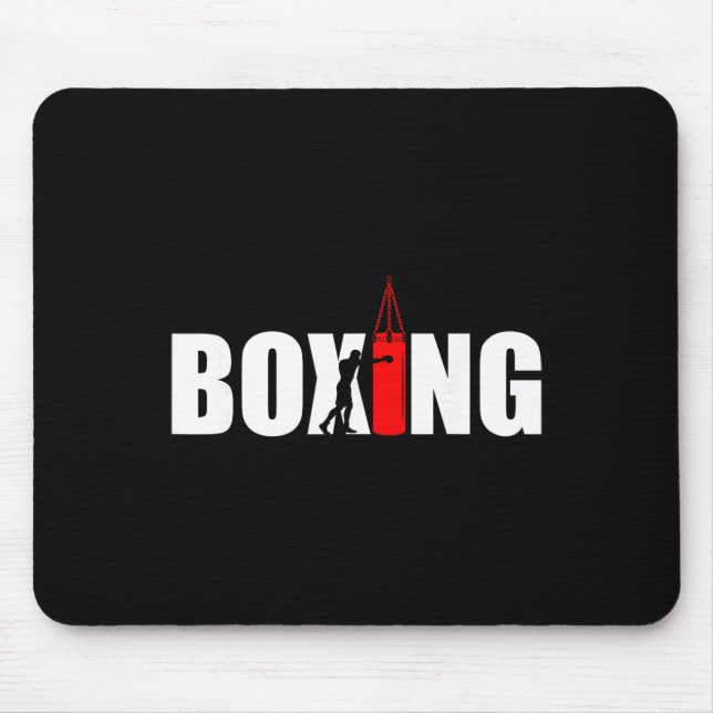 Boxing Lover Gym Boxer Kickboxing Kickboxer Enthus Mouse Pad (Front)