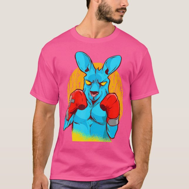 Boxing Martial Arts Boxer Kangaroo T-Shirt (Front)