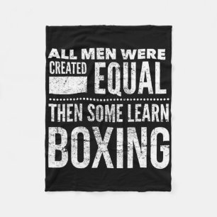 Boxing Men Funny Boxer Statement For Coach Gym Mot Fleece Blanket