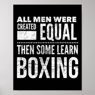 Boxing Men Funny Boxer Statement For Coach Gym Mot Poster