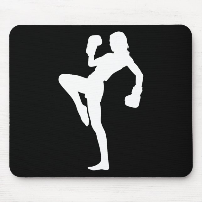 Boxing Men's Kickboxer Women's Boxing Kickboxing  Mouse Pad (Front)