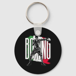 Boxing , Mexican Flag  Key Ring