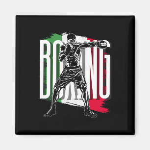 Boxing , Mexican Flag Magnet