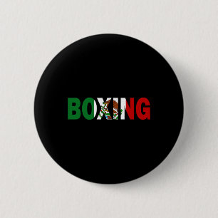 Boxing Mexico Flag 6 Cm Round Badge