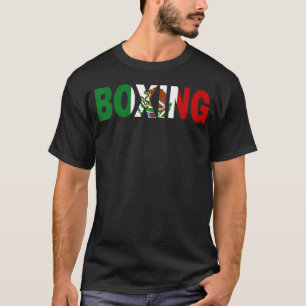 Boxing Mexico Flag T-shirt