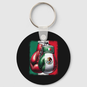 Boxing Mexico Funny Mexican Vintage Style Boxing M Key Ring